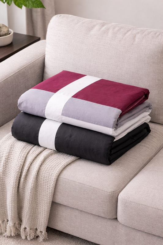 SM – Royal Grid | Cotton Sateen Bedsheet