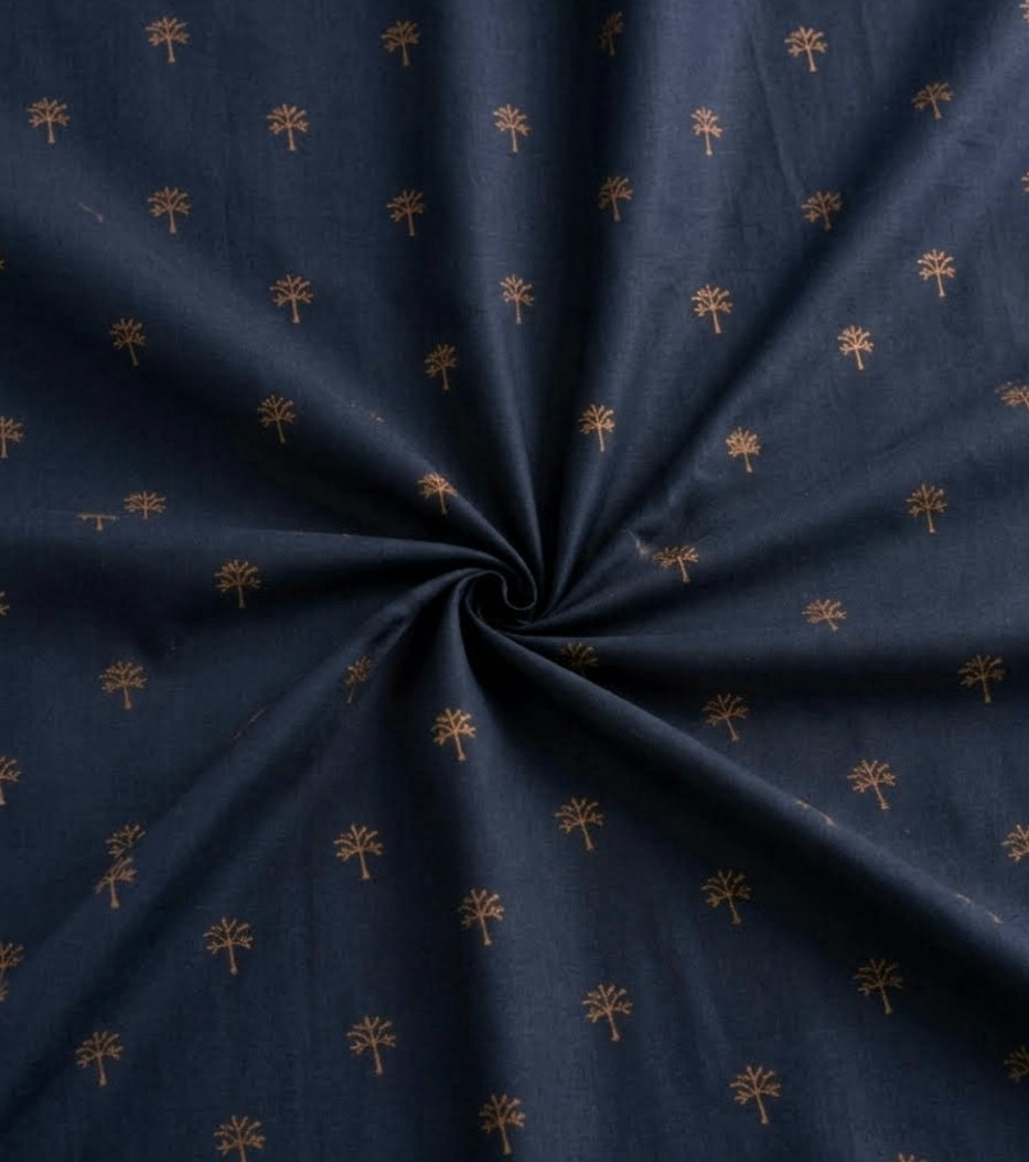 SM – Twilight Palm Tree | Cotton Sateen Bedsheet
