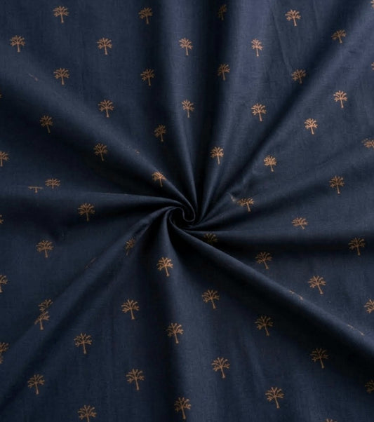 SM – Twilight Palm Tree | Cotton Sateen Bedsheet